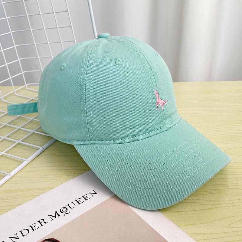 

Embroidered pigeon baseball cap men s summer wide brim soft top versatile sunscreen sunshade student fashion sun hat