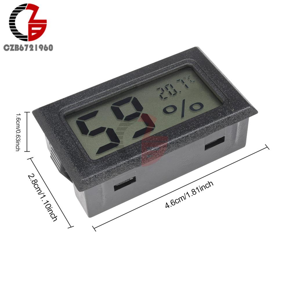 

Mini LCD Digital Thermometer Hygrometer Car Auto Temperature Humidity Sensor Meter Indoor Outdoor Temperature Tester Detecor