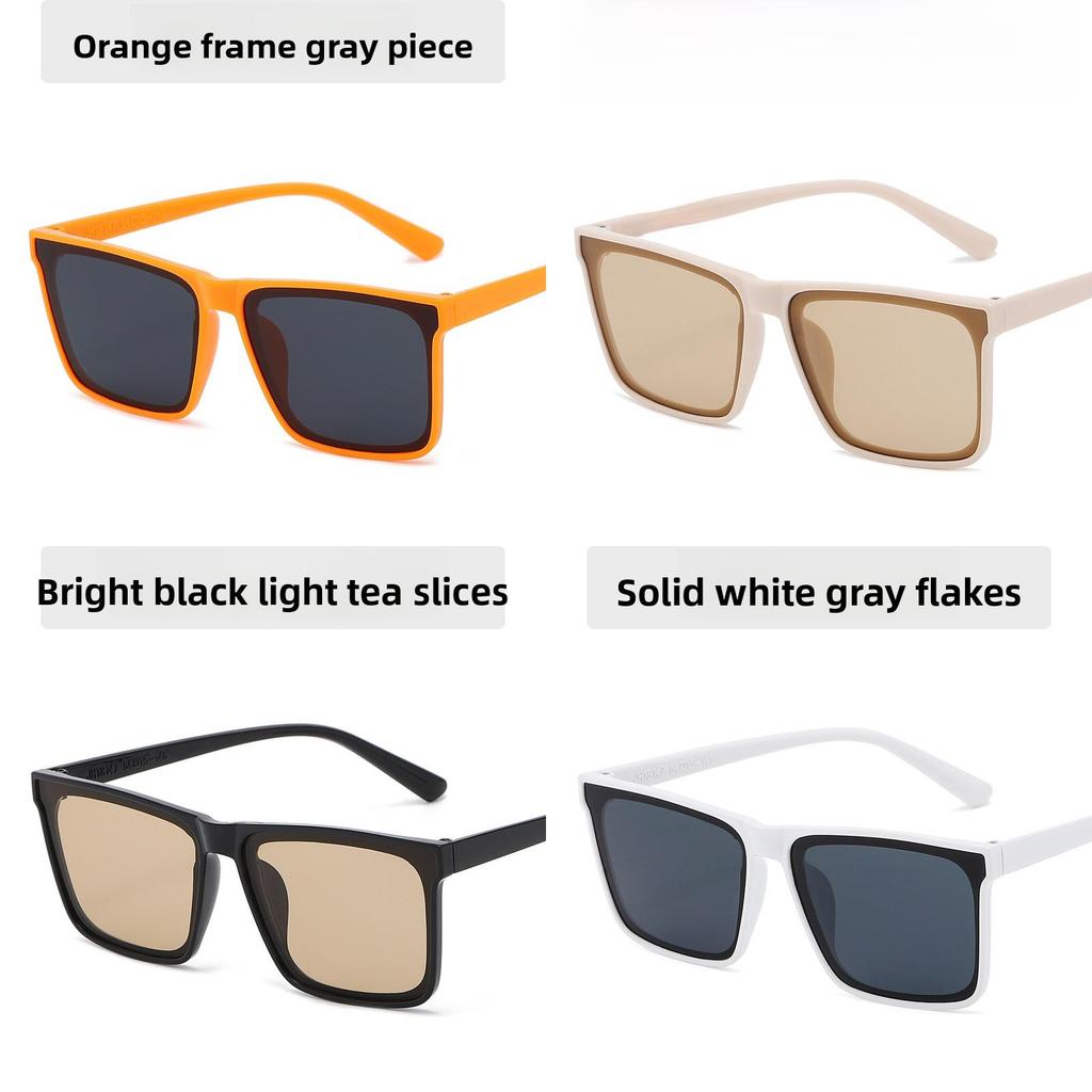 Mens Retro Square Sunglasses With Uv400 Protection For Summer Outings And Street Style