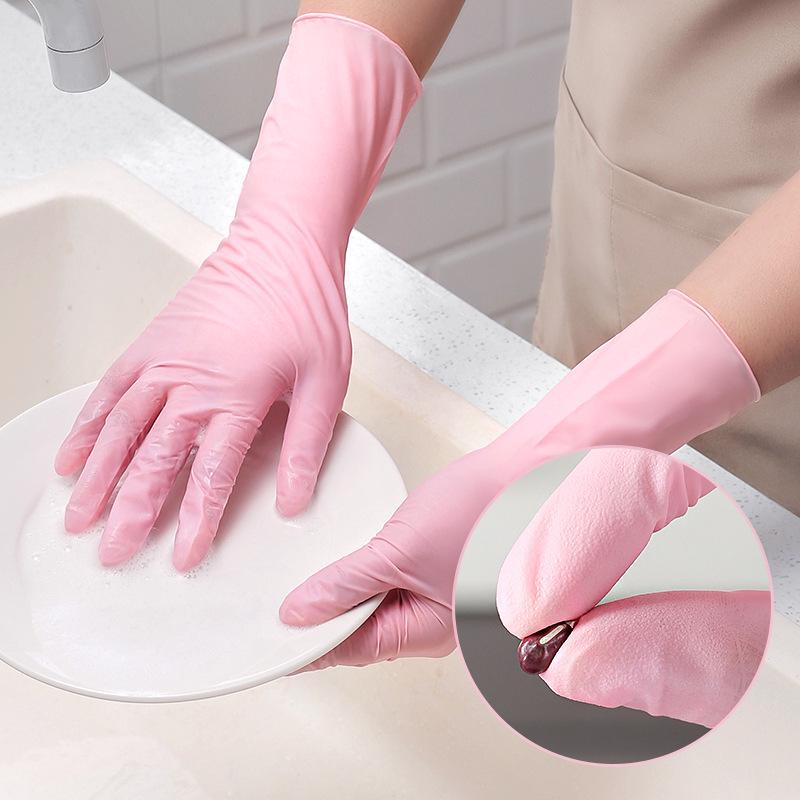 Durable Food-Grade Disposable Nitrile Dishwashing Gloves for Household and Kitchen Cleaning