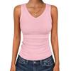 1-3 Stück Damen Geripptes Träger-Cami-Top, Eng anliegende Ärmellose Weste, Sommer-Trainings-Tanktop für Sport & Tägliche Kleidung