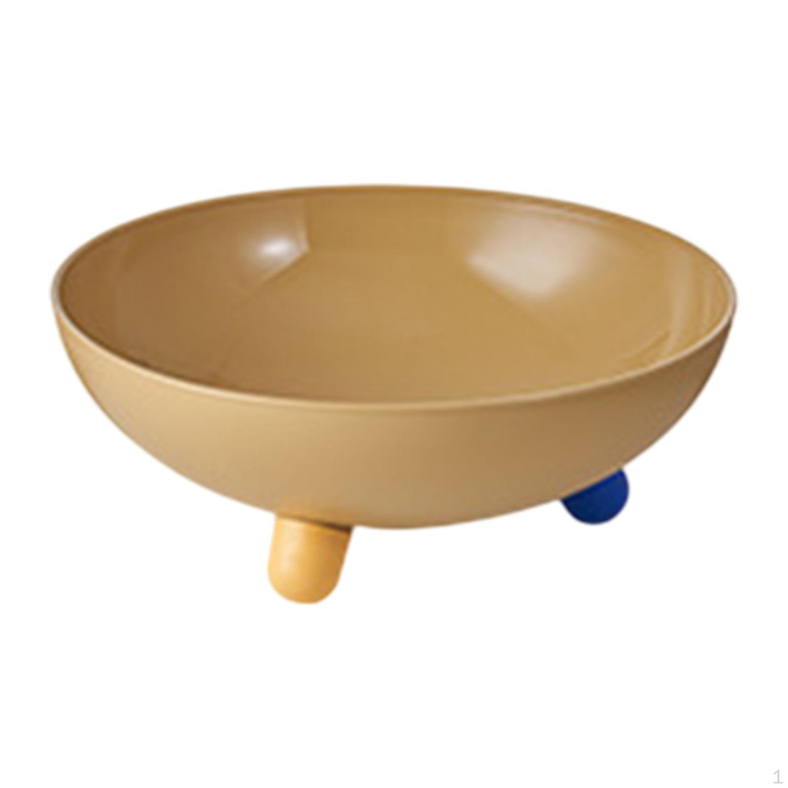 

Фруктовая чаша декоративная современная стильная десертная тарелка с круглыми ножками для гостиной