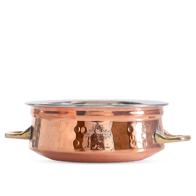 Steel Copper Serving Handi Bowl, Serveware & Dinnerware, 600 ML