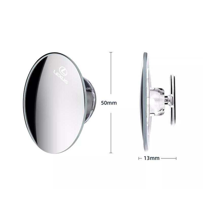 MVTT4 Car Rearview Mirror 360° Small Round Mirror Auto Accessories For Lexus IS250 IS200 CT200h GS300 LS430 RX450h LX570 IS300 ES RX