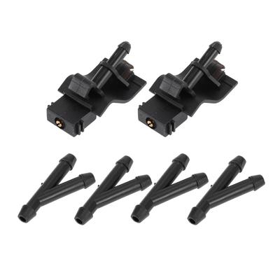 HOPESPANNER TOYOTA Compatible with 07-13 Black Front Window Nozzle 8538112300 Windshield Washer Nozzle Set