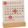 Acrylic Calendar Stand Wooden Base Desktop Calendar Nordic Perpetual Calendar  Desktop Ornament