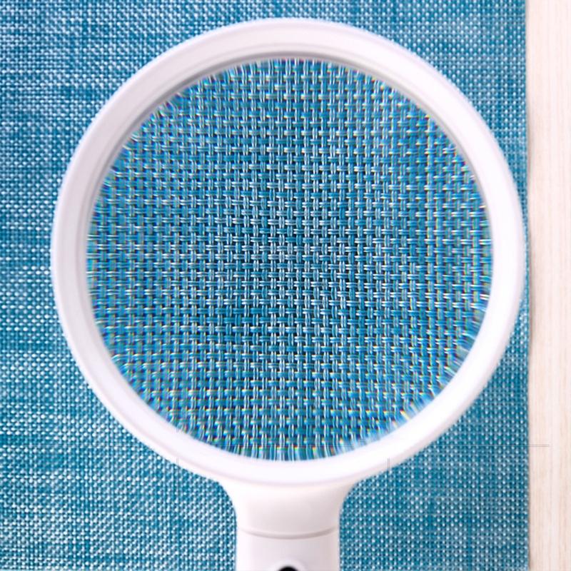 10-fache Lupenleuchte Lupe mit Licht & Ständer Freihändige Lupe mit 6 LED-Lichtern Kompatibel für m/ Arbeit, Lesen