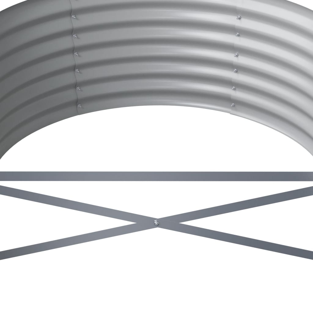 Raised Garden Bed Galvanized Steel 620 X 80 X 36 Cm Green