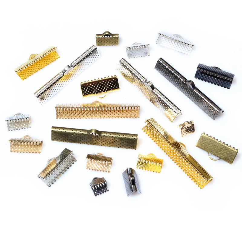 50-Pack Vest Buckle Snap Buttons with Teeth Ribbon Rope Clasp for DIY Jewelry
