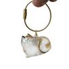 1PC Memorial Pet Fur Storage Pendant Transparent Cat Storage Keychain Cat Hair Preservation Keyring Accessory Cat 5x4cm