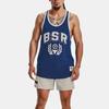 Under Armour Project Rock Printed Sleeveless Hoodie Men Tops Phantom-Blue 1376942-471