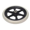 Wheelchair Wheel 8in PU Walker Caster Replacement Skidproof with Ball Bearing Grey