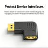 Professional 8K  90 Degree Adapter Converter Connector Male to Female Video for Laptop Monitor Projectors