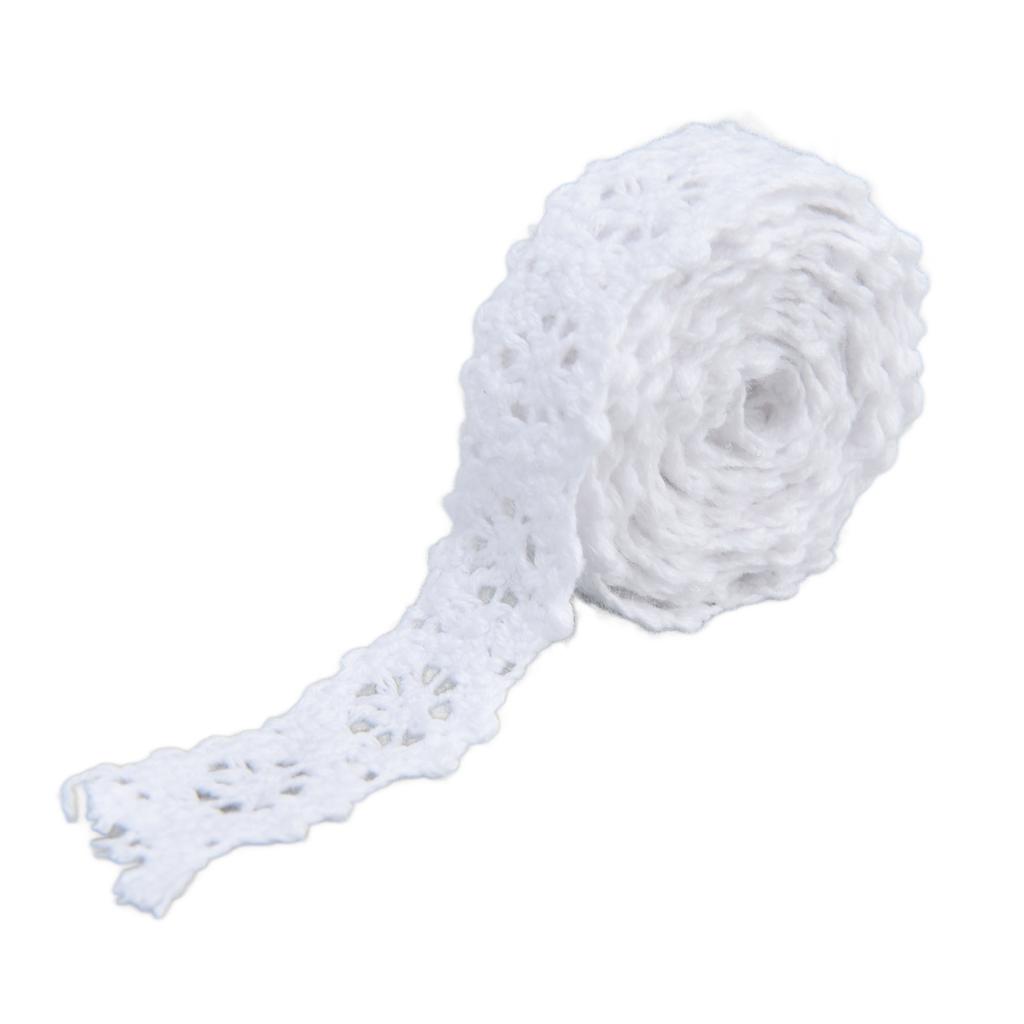 Lace Ribbon 20 Yards 1.5cm Width Retro   Touch Comfort Feel Good Lace Design for Clothes Shoes Hats Bags