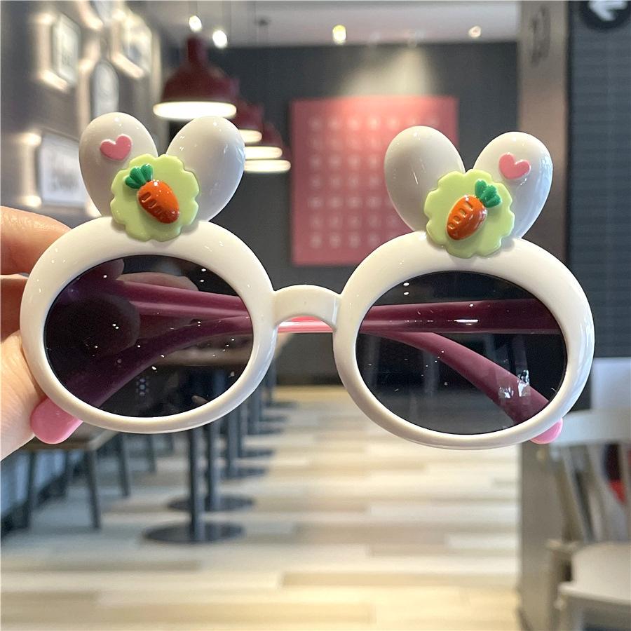 Bunny Children'S Sunglasses Baby Cute Sunglasses Uv Protection Cartoon Super Cute Bow Glasses Women