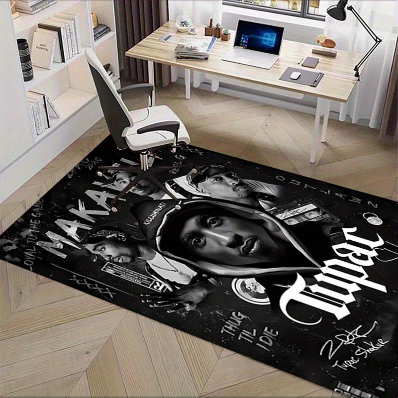 1pc Rap,Legend,Hip Hop Office Carpet Soft Polyester Non slip Machine Washable Indoor Carpet Living R