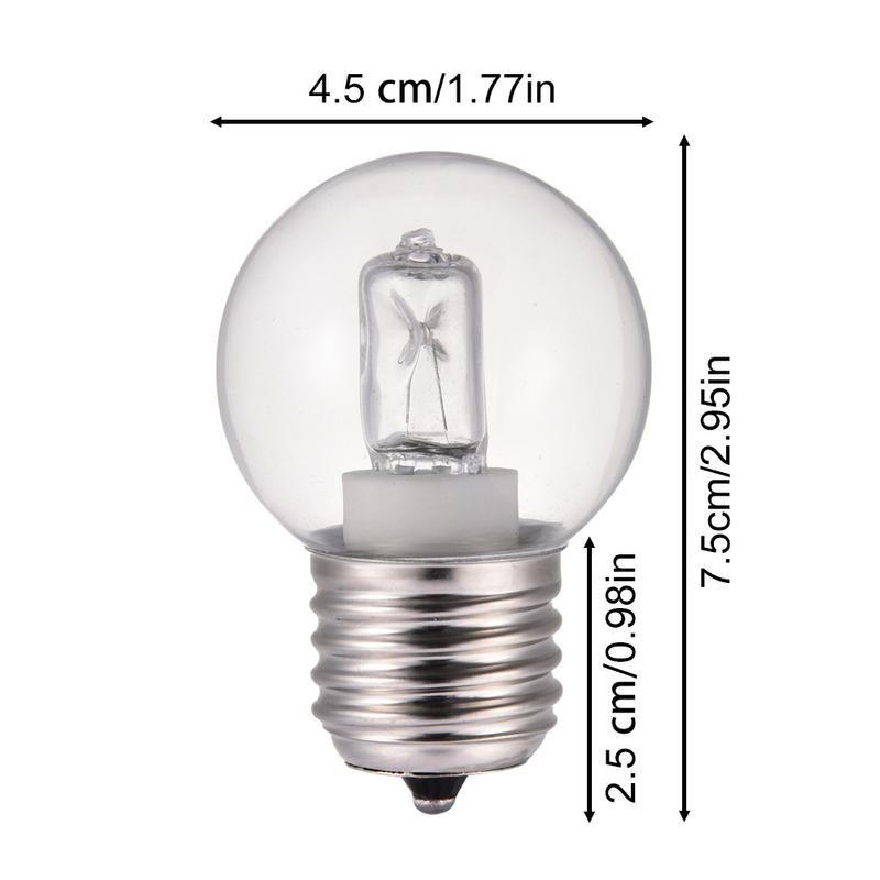Bombilla para Horno 25W 40W 110V 220V E27 Resistente a Altas Temperaturas 500℃ Segura para Horno, Vaporera, Refrigerador, Microondas Lámpara de Horno