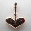 [Used] K18 Diamond Heart Pendant Top / J55-40