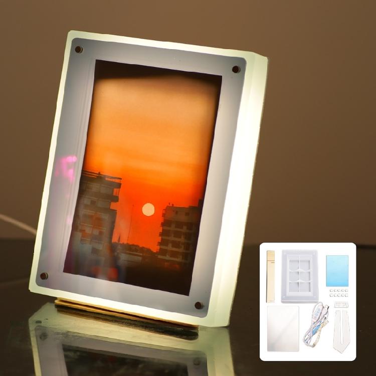 Resin Picture Frame Moulds Photo Frame Crafting Molds Jewelry Making Supplies Craft Molds Silicone Texture for Craftng