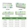 Magnetic Base Pocket Acrylic Check Bubble Level Tool Mini Level Tool Construction Tool with 90°/180° Level Bubbles