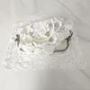 Round Square Lace Tablecloth Cover Towel Embroidered Flower Dustproof Transparent Mesh Yarn White Beautiful Lace Embroidery Pad Cover