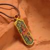 Vietnamese Gold-Enamel Vermilion Bird and Phoenix Brass Necklace