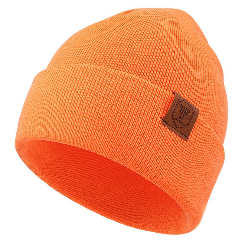 European and American Winter Knitted Hat Couples Curly Woolen Hat Men and Women Outdoor Cycling Skiing Cold Hat