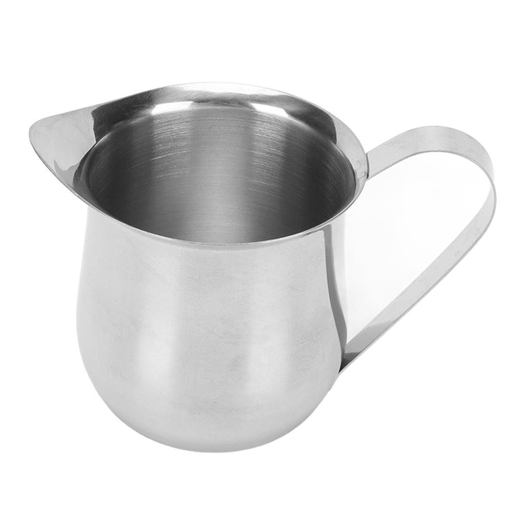 Milchaufschäumkännchen Edelstahl Ergonomische Milchaufschäumtasse Kännchen Dampfkännchen für Kaffee