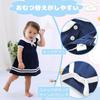Baby Nest Summer Baby Short Sleeve Romper with Polka Dot Navy Ages Months Clothes, Skirt, Sailor-Style Design, 100% Cotton, Blue, 6-9