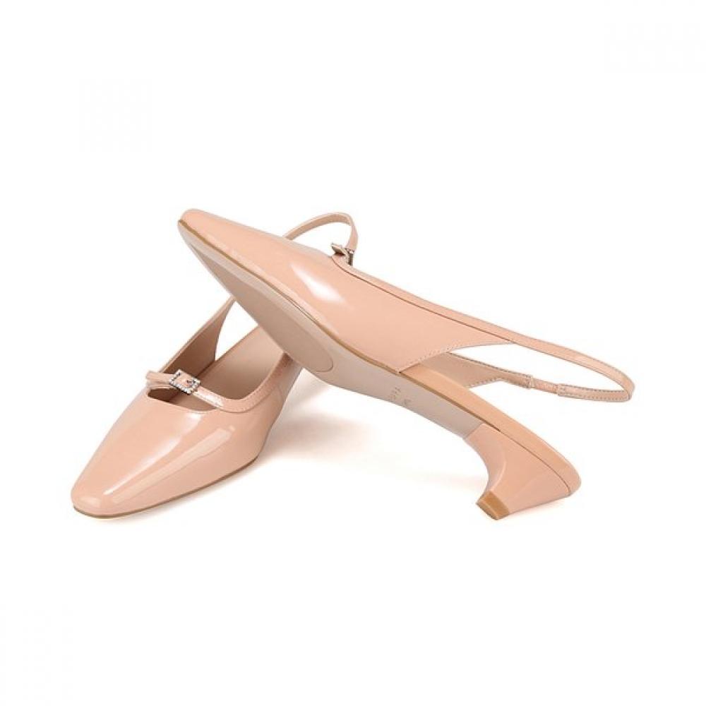 Barbara Leather Patent Dressy Slingback Sandals 3cm 3 Colors Bbj128