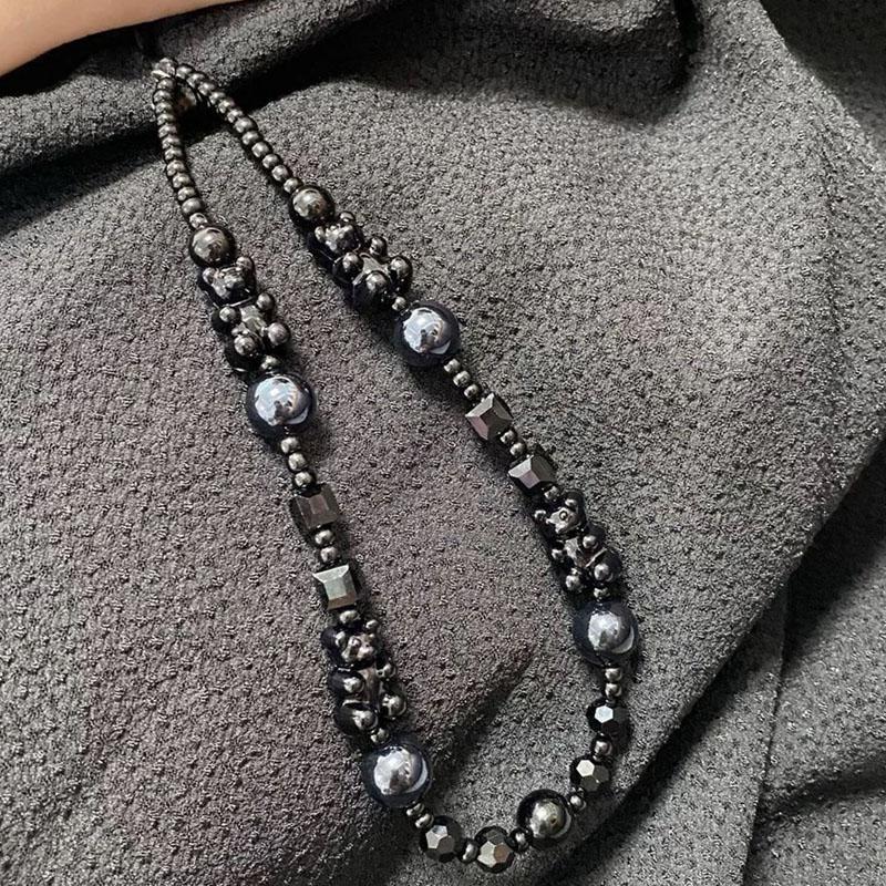 Black Teddy Bear Phone Case Chain Pendant Hanging On Wrist To Prevent The Phone Chain From Falling Off