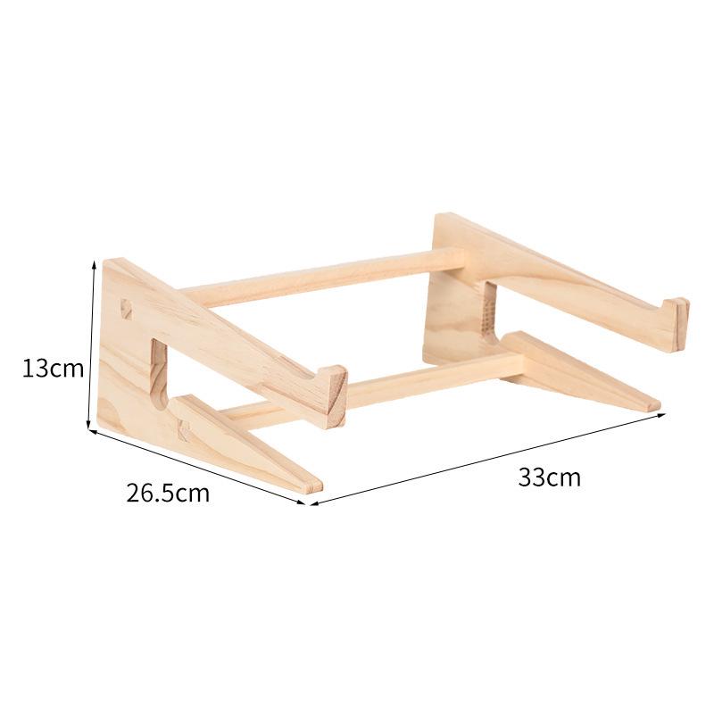 Wooden Laptop Riser and Desk Storage Stand