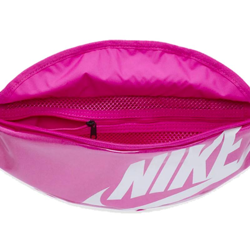 Nike Heritage Polyester Fanny Pack Regular Unisex Flame Pink Casual CK7914-601