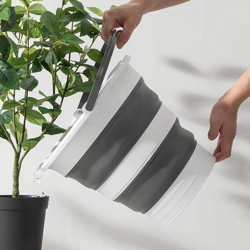 5/10/15L Collapsible Water Bucket Folding Plastic Household Cleaning Bucket Outdoor Portable Camping Gardening Fishing Supplies