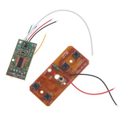 Control Remoto RC de 4 Canales 27Mhz Circuito Pcb Transmisor Receptor Placa Sistema de Radio Para Coche RC