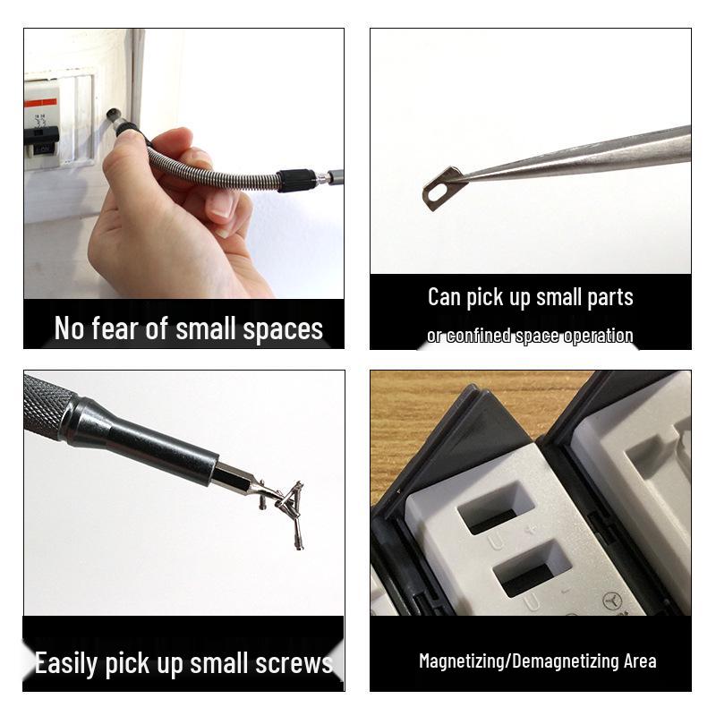 128-in-1 Multifunction Screwdriver Set with Roll-up Bit Storage for Home Repair