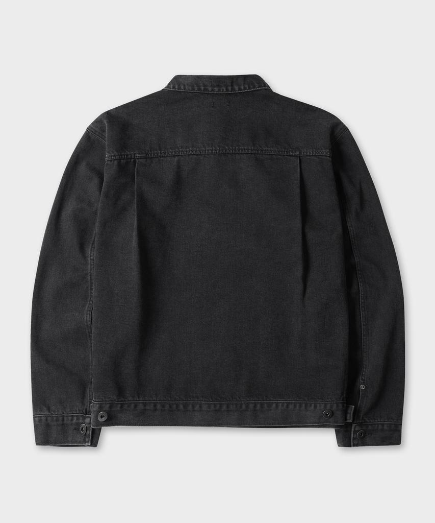 TAILDERN Mitchum Denim Trucker Jacket Black