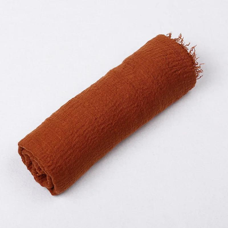 185*90cm Candy Color Cotton Linen Long Scarf Hijab Pashmina Lady Shawls Wraps Head Scarves Neck Bandana Men Scarf/Black Scarves