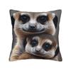 Pillow Case Adult Meerkat Holding Baby Meerkat Comfy  Pillow Cover For Sofa Car Home Decor Vintage Pillowcases