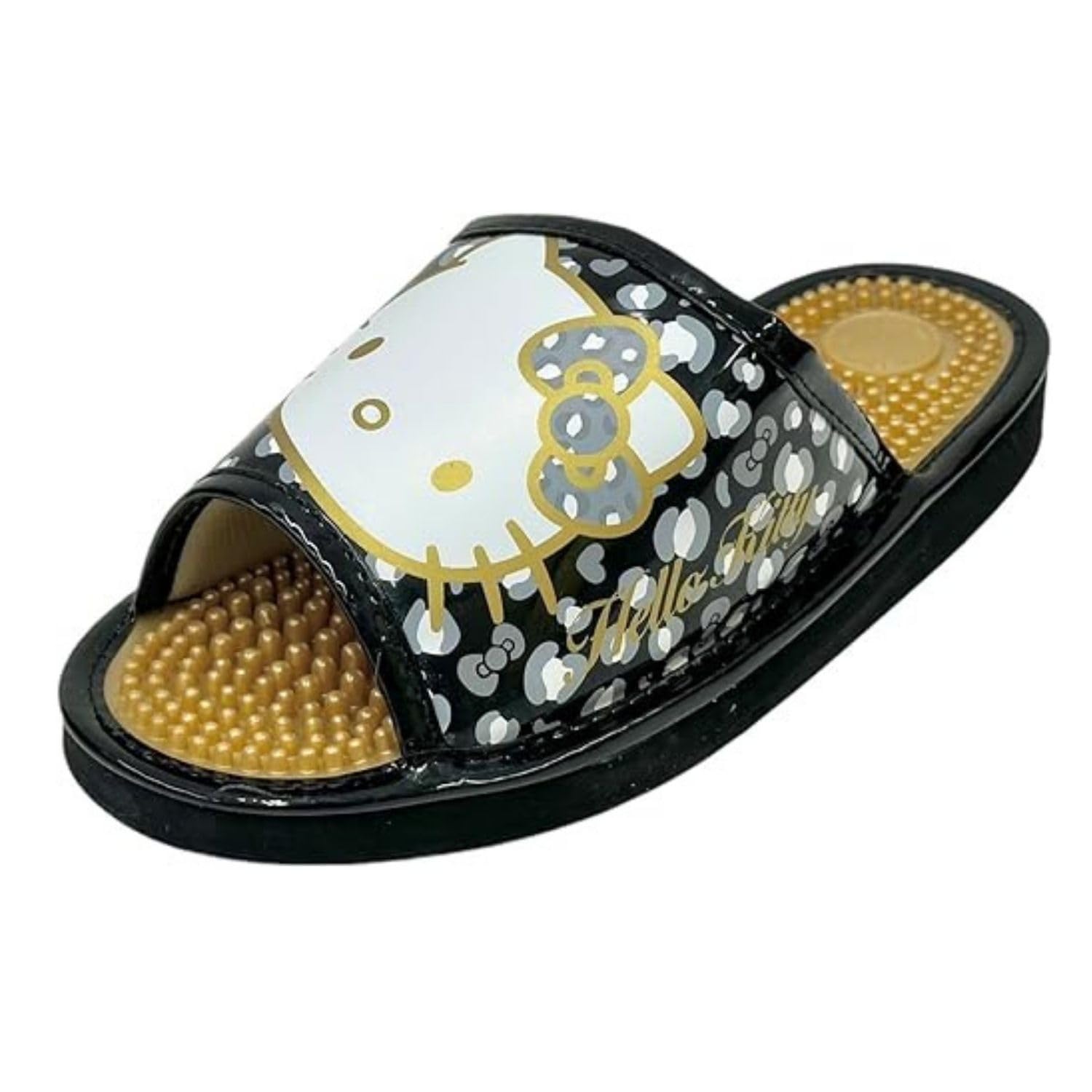 Sanrio Hello Kitty Health Sandals Relaxed LL Multi-Corporation Women s Slippers, Fit, Black, (approx. 25cm) SA-4192G чёрный