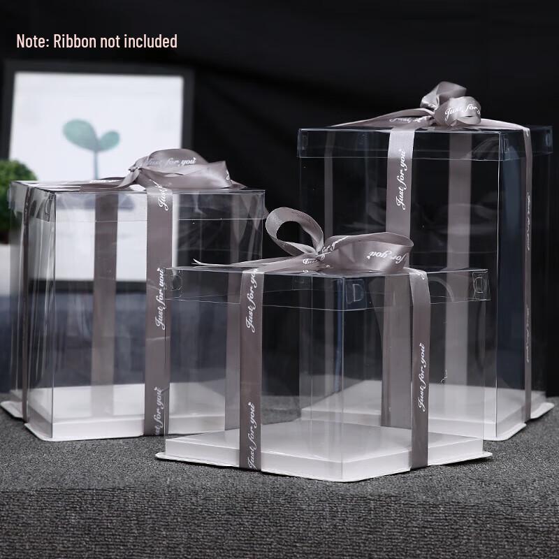 CNMF Elevated Transparent Cake Box