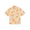 MLB Los Angeles Dodgers Chemise à Manches Courtes Tissée Coupe Ample Imprimé Floral Unisexe Orange 3AWS00423-07WHS