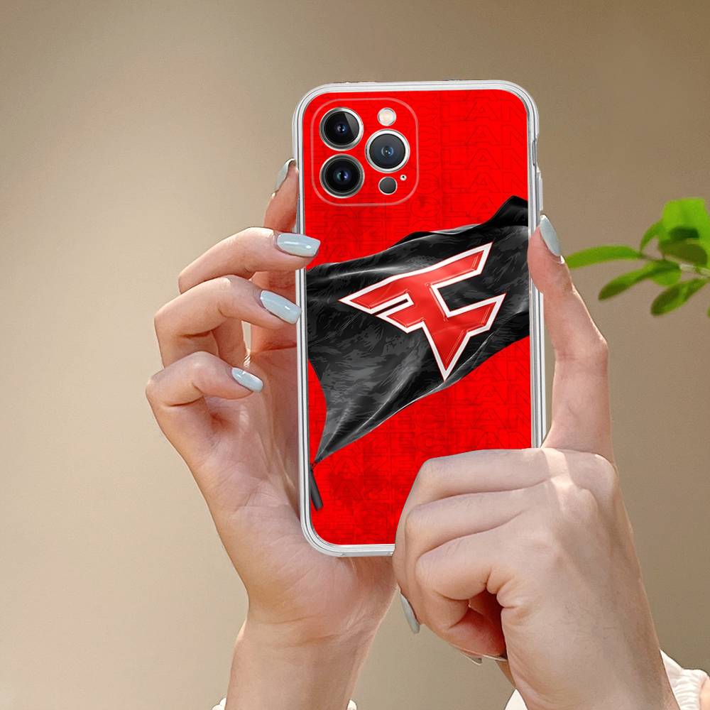Game FaZe Clan For IPhone 11 12 13 14 15 16 17 Pro Max Plus 13 Mini Silicone Soft Transparent Back