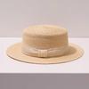[Minimalist Life] French Elegant Straw Hat Female Summer Shade Holiday Sunscreen Hat Imported Philippine Mashara