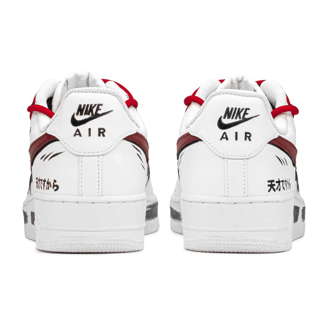 Nike Air Force 1 Skateboard-Schuhe Herren Weiß Schwarz Rot CW2288-111(TeamA-AF)