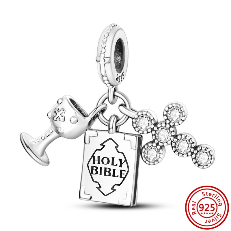 925 Sterling copper Infinite Symbol Love Heart Cross Forever Family Fine Beads Fit Original Pantaro Charms Bracelet DIY Zircon