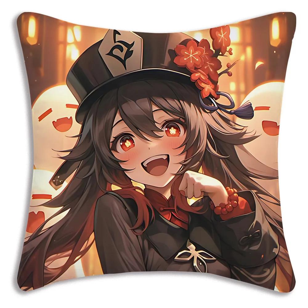 

Мультяшные наволочки для декоративных подушек, украшение для гостиной, напечатанная наволочка для диванной подушки, полиэстер, мягкая наволочка 66x66cm шоколадный