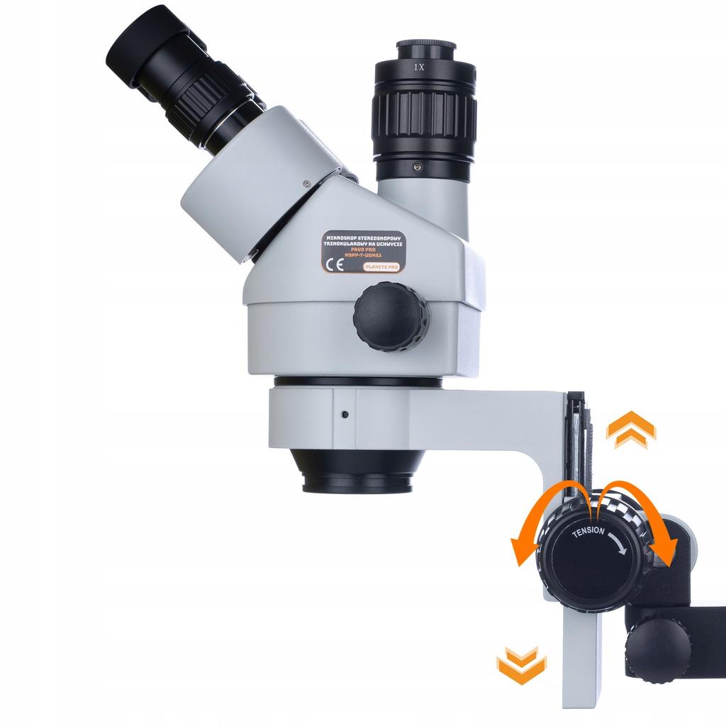 Rosfix Mikroskop Stereoskopowy Trinokularowy Pavo Pro MSPP-T-UDMS1 – Zakres Powiększenia 7x-270x | Oświetlacz 56xLED | Soczewka 0,5x