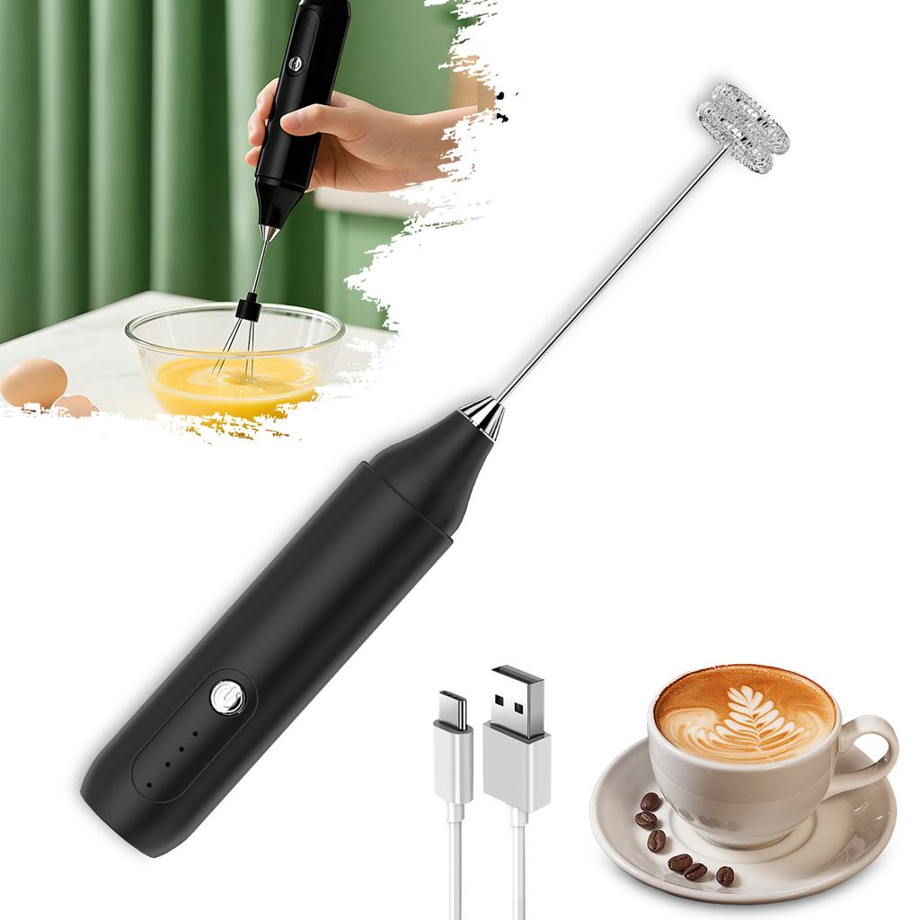 Portable Handheld Electric Milk Frother Mixer and Egg Beater Coffee Mixer Kitchen Accessories - Essential for Coffee Bars