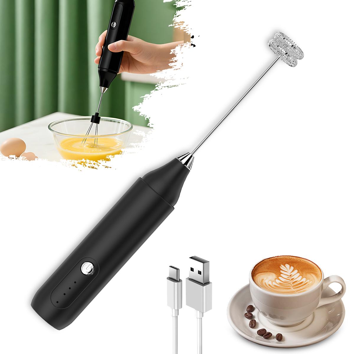 Portable Handheld Electric Milk Frother Mixer and Egg Beater Coffee Mixer Kitchen Accessories - Essential for Coffee Bars
